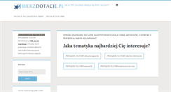 Desktop Screenshot of bierzdotacje.pl
