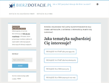 Tablet Screenshot of bierzdotacje.pl